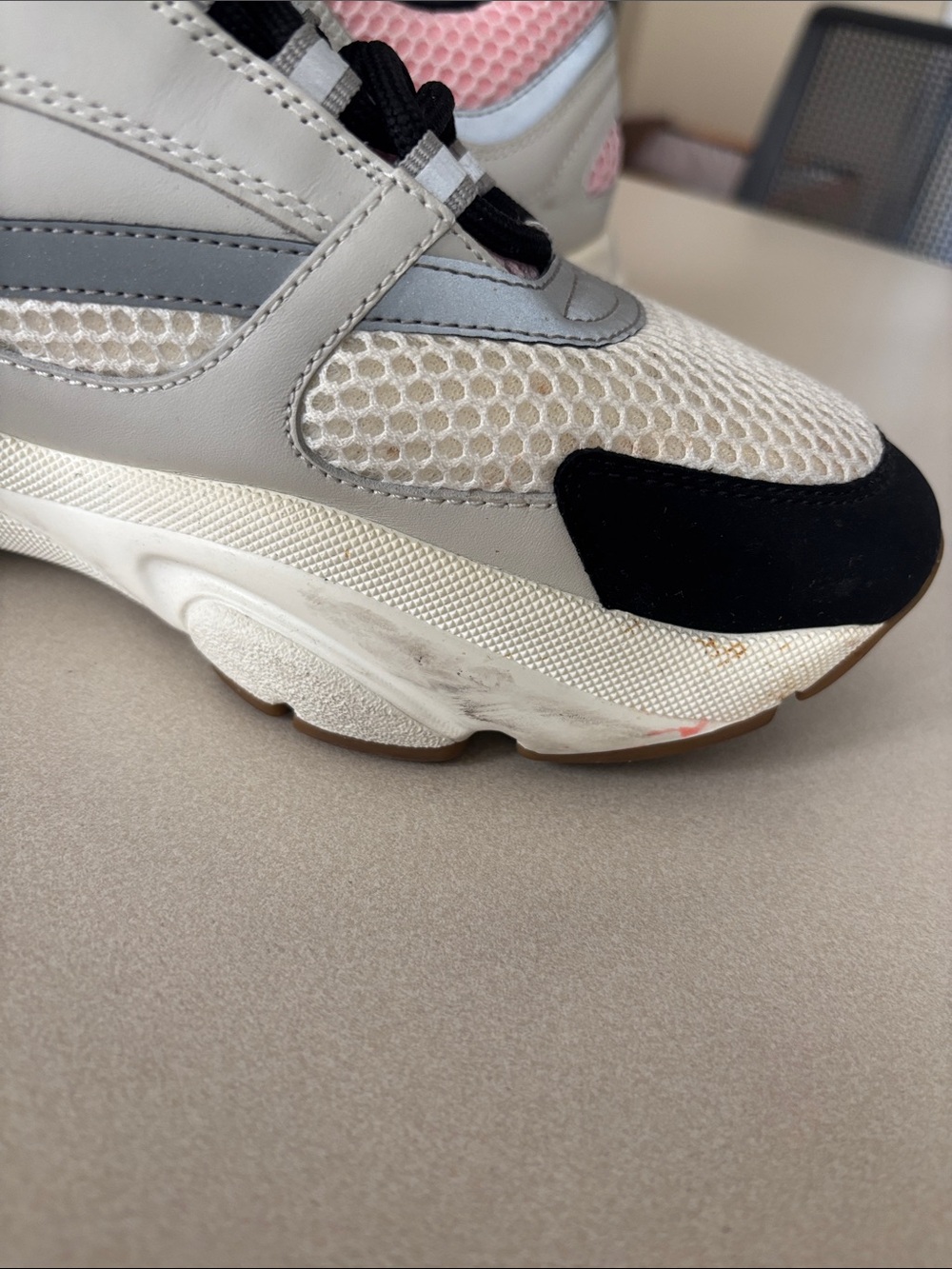 Dior B22 Pale Pink Grey Sneaker - Picture 9 of 10